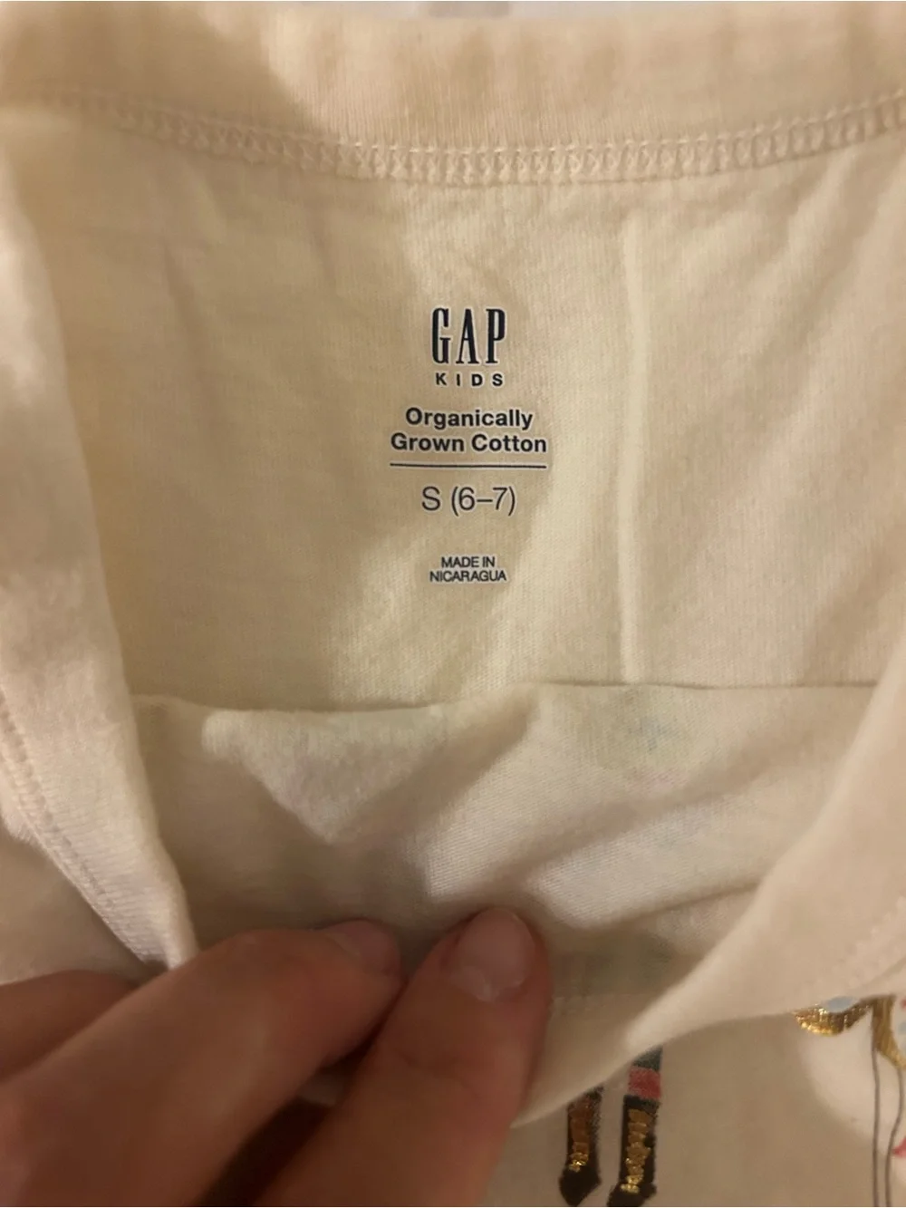 GAP Cream Long Sleeve Nutcracker & Ballerina Graphic Tee